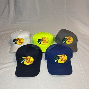 5) Bass Pro Shops Mesh Trucker Cap BUNDLE